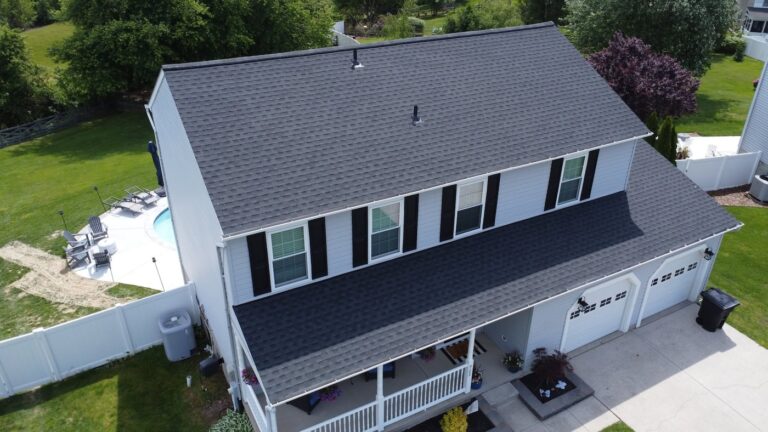 new roofing install on residential home